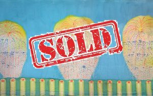 fireworks with sold stamp