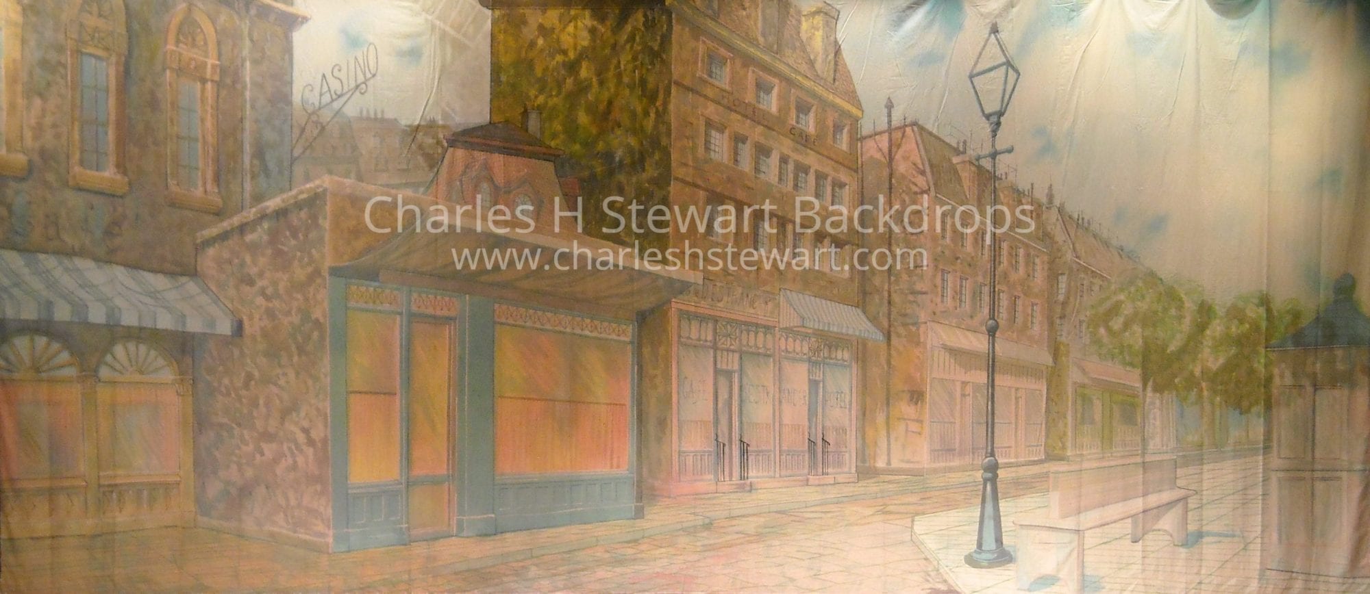 French Street Backdrop - Backdrops by Charles H. Stewart