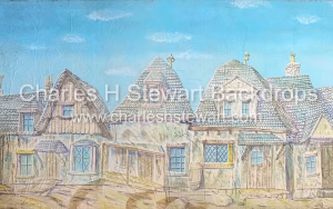 Village Street Backdrop