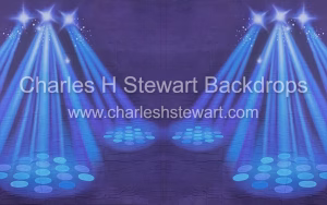 Blue Spotlight Backdrop